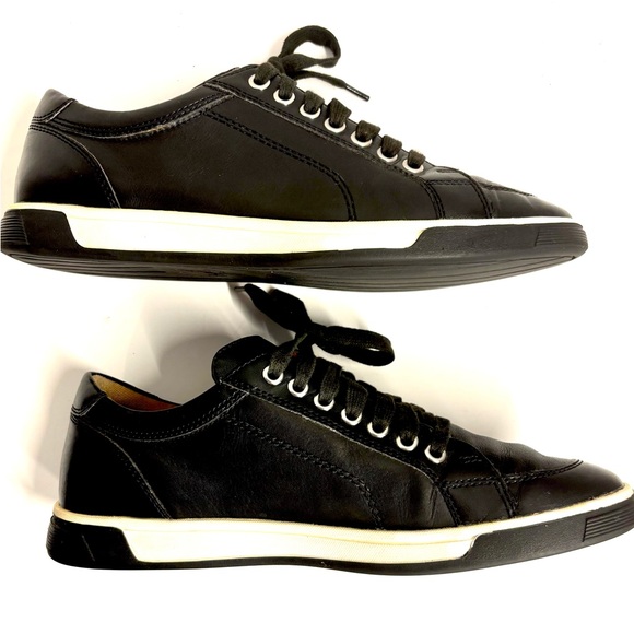 Cole Haan Black Leather Air Quincy Casual Shoe Lace Up Sport Sneakers Mens 7.5 - Picture 8 of 11
